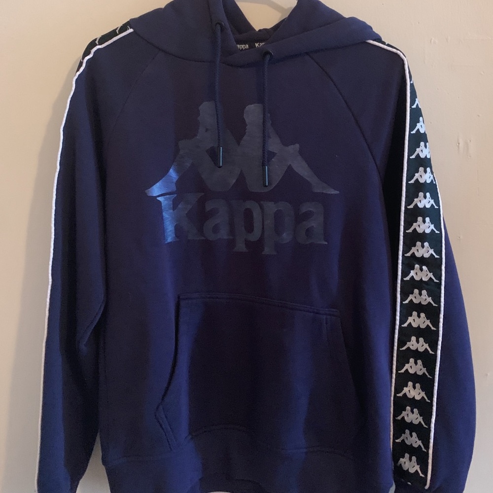 Kappa purple hoodie with cool sleeves